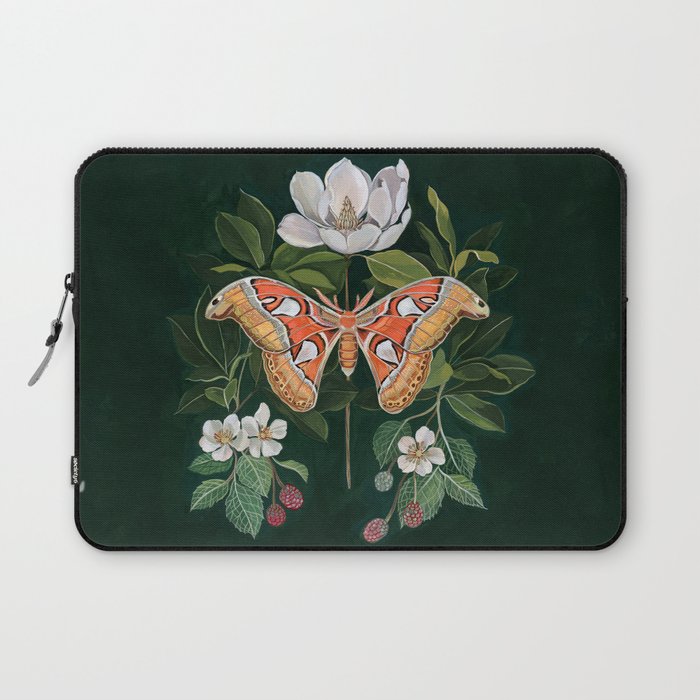 Atlas Moth Magnolia Laptop Sleeve Gallery Image 1