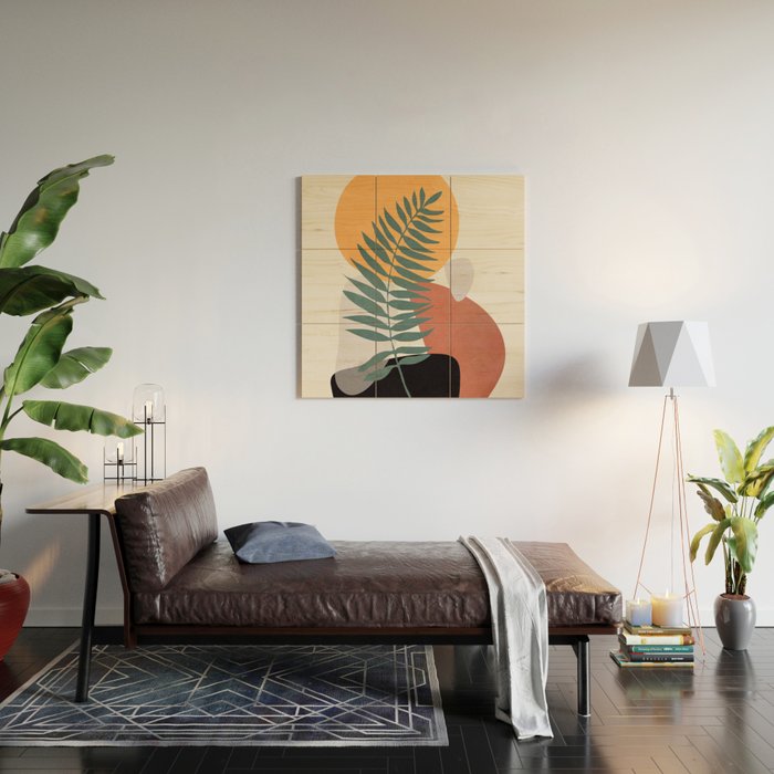 Abstract Shapes No.24 Wood Wall Art Gallery Image 2