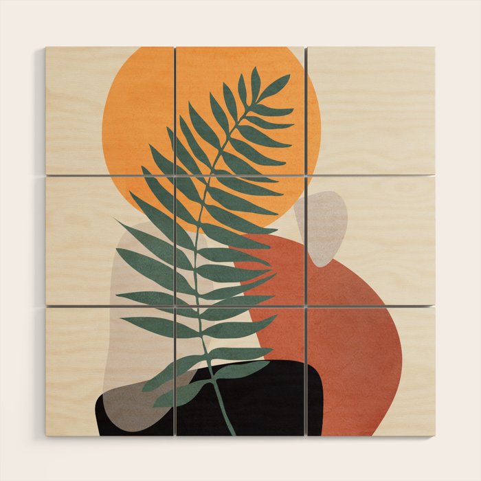 Abstract Shapes No.24 Wood Wall Art Gallery Image 1