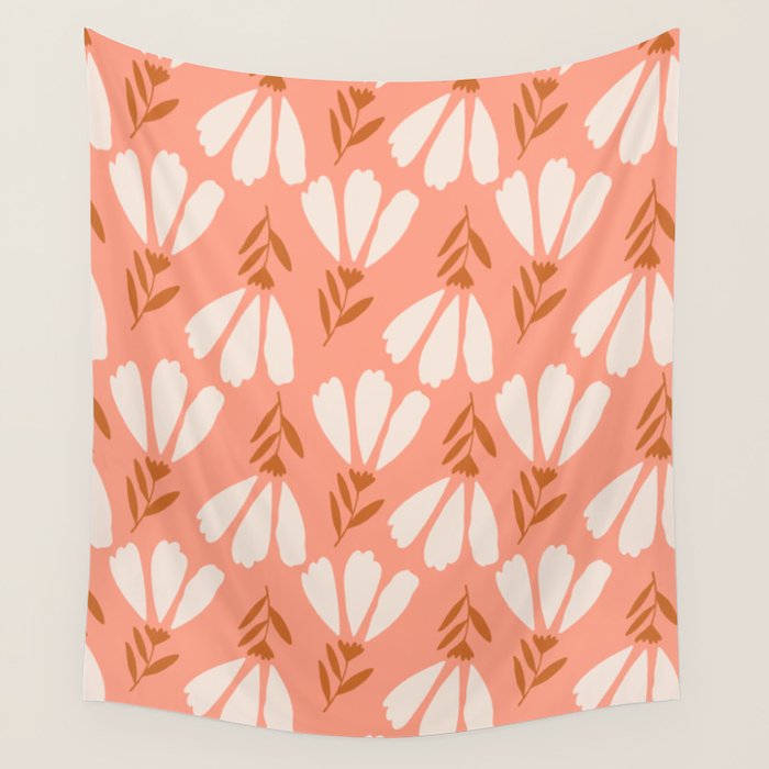 Simple Flower - Fall  Wall Tapestry Gallery Image 1