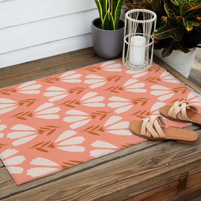Simple Flower - Fall  Outdoor Rug Gallery Image 2