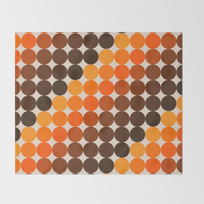 Dots - Golden Throw Blanket Gallery Image 2