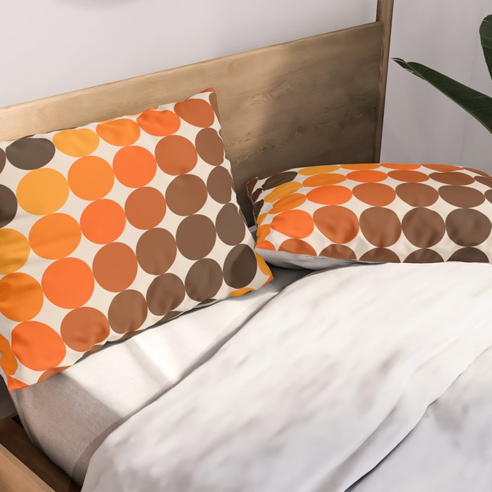 Dots - Golden Pillow Sham Gallery Image 2
