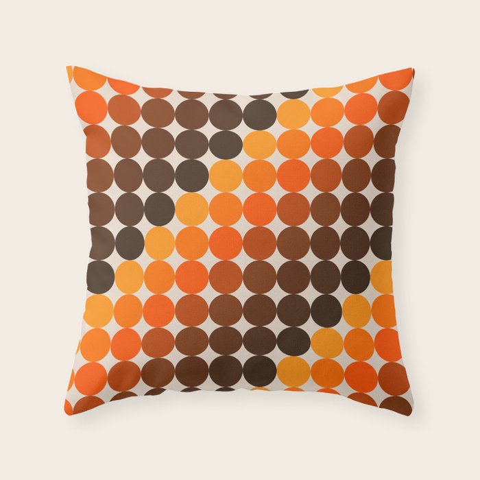 Dots - Golden Throw Pillow Gallery Image 6