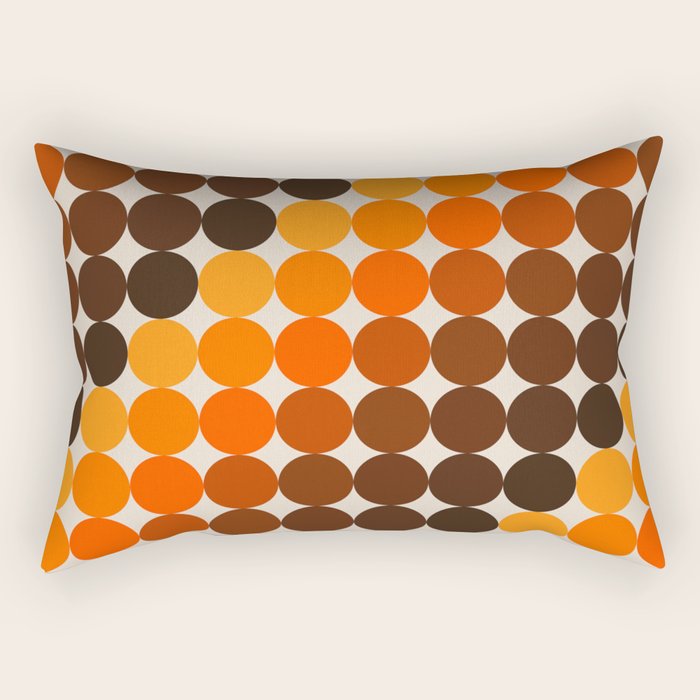 Dots - Golden Rectangular Pillow Gallery Image 2