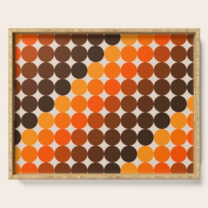 Dots - Golden Serving Tray Gallery Image 1