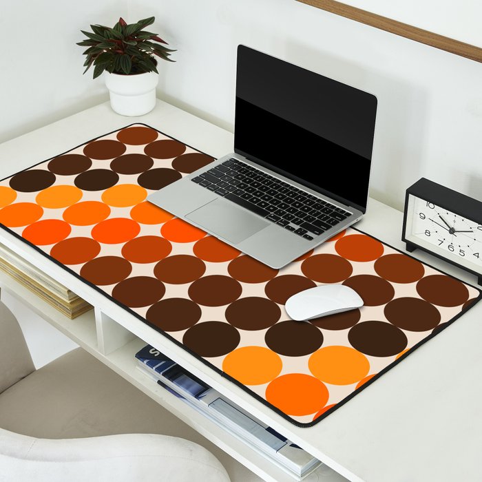 Dots - Golden Desk Mat Gallery Image 2