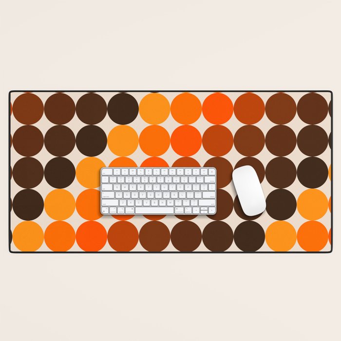 Dots - Golden Desk Mat Gallery Image 1