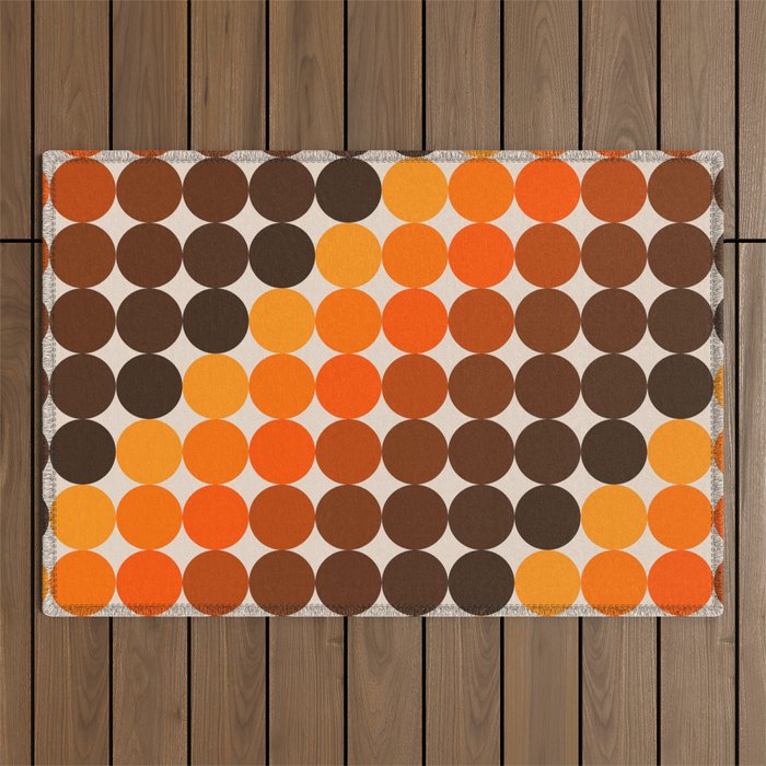 Dots - Golden Outdoor Rug Gallery Image 1