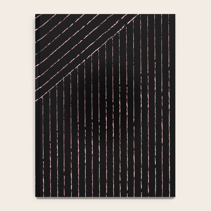 lines (black & pink) Notebook Gallery Image 4
