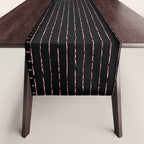 lines (black & pink) Table Runner Gallery Image 1