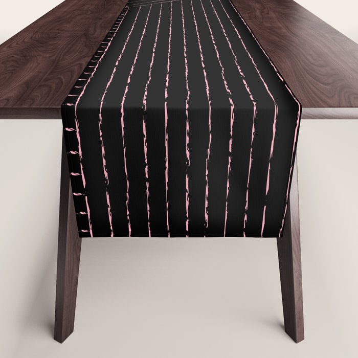 lines (black & pink) Table Runner Gallery Image 1