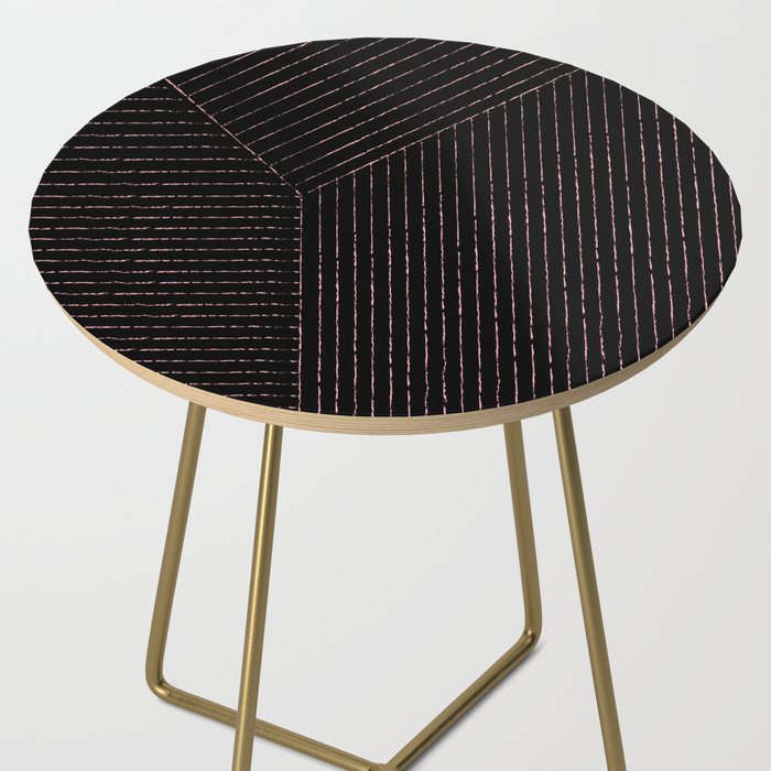 lines (black & pink) Side Table Gallery Image 2