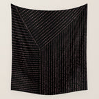 lines (black & pink) Wall Tapestry Gallery Image 4