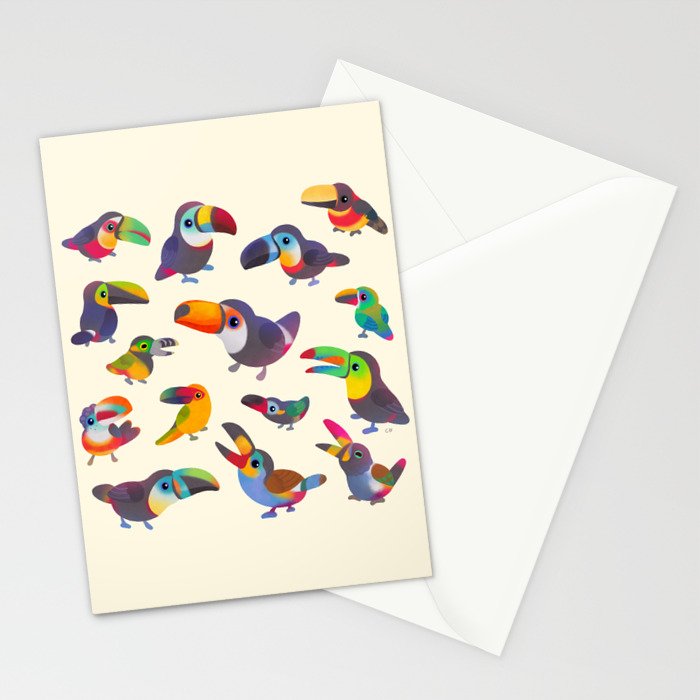 Toucan - pastel Stationery Card Gallery Image 2