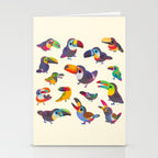 Toucan - pastel Stationery Card Gallery Image 2