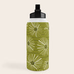 Retro Daisies: Musk Green Edition Water Bottle Gallery Image 3