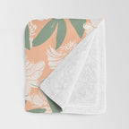 Modern floral blooms PGM7 Throw Blanket Gallery Image 3