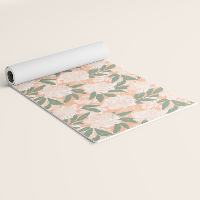Modern floral blooms PGM7 Yoga Mat Gallery Image 2