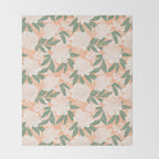 Modern floral blooms PGM7 Throw Blanket Gallery Image 2