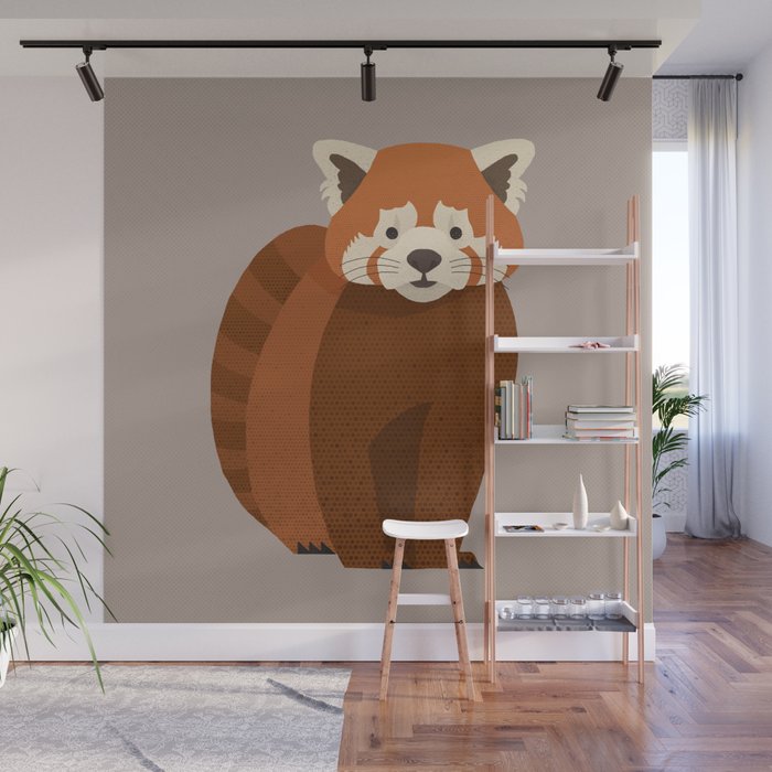 Whimsy Red Panda Wall Mural Gallery Image 1