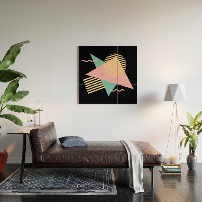 Memphis Pattern 28 / 80s - 90s Retro Wood Wall Art Gallery Image 2