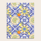 Majolica,summer,lemon,Sicilian style art Notebook Gallery Image 4
