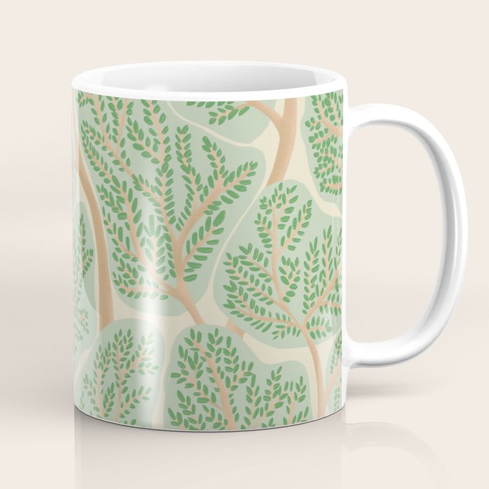 Puzzle trees winding pattern Coffee Mug Gallery Image 1