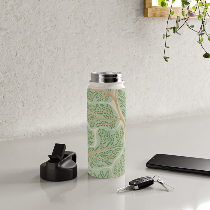 Puzzle trees winding pattern Water Bottle Gallery Image 4