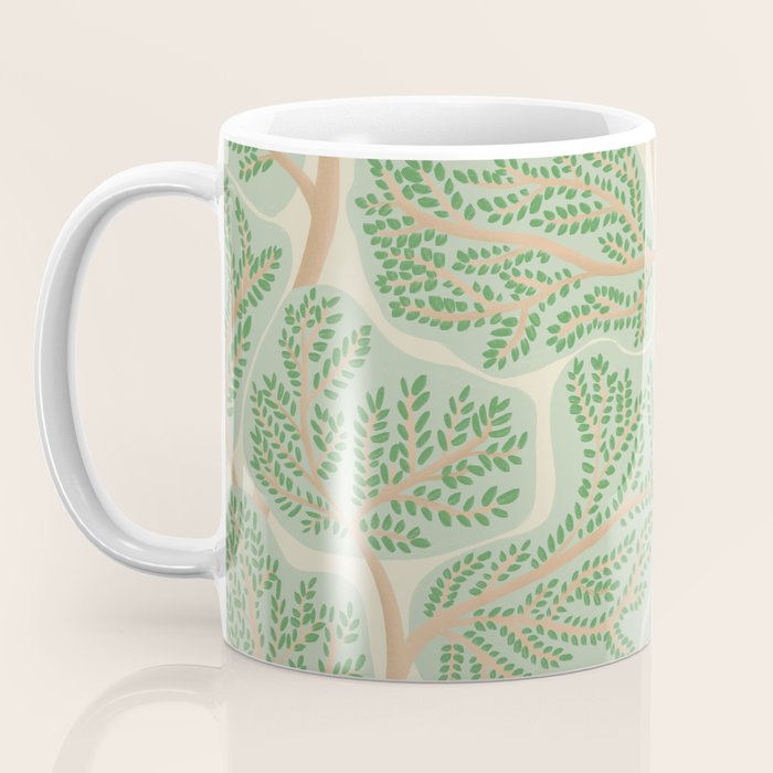 Puzzle trees winding pattern Coffee Mug Gallery Image 3
