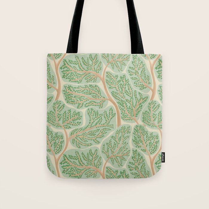 Puzzle trees winding pattern Tote Bag Gallery Image 1