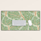 Puzzle trees winding pattern Desk Mat Gallery Image 1