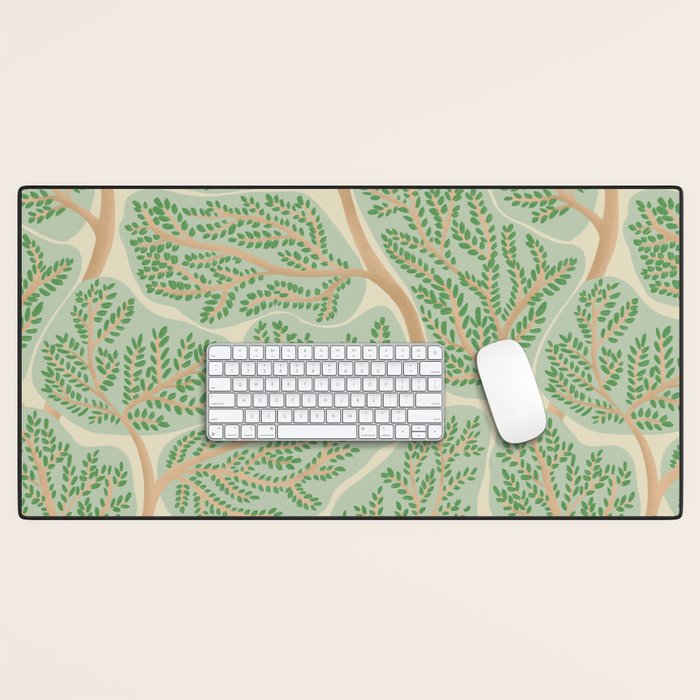 Puzzle trees winding pattern Desk Mat Gallery Image 1