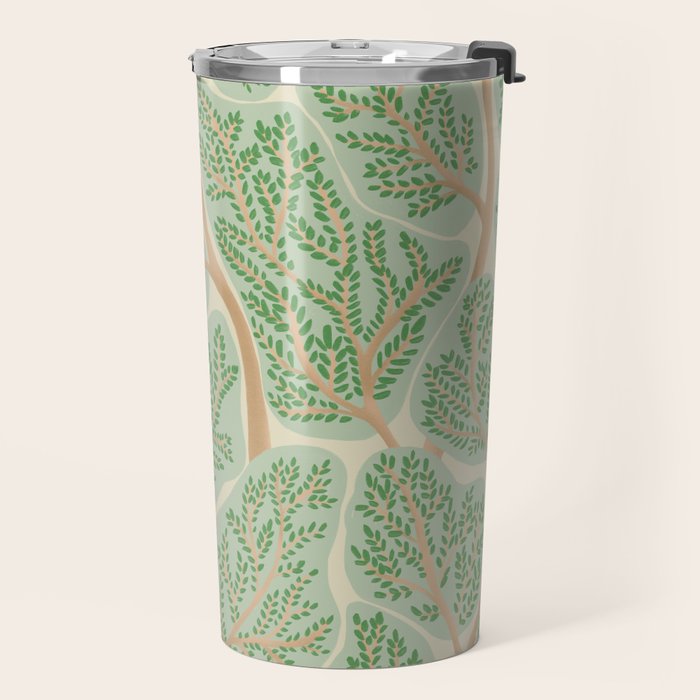 Puzzle trees winding pattern Travel Mug Gallery Image 2