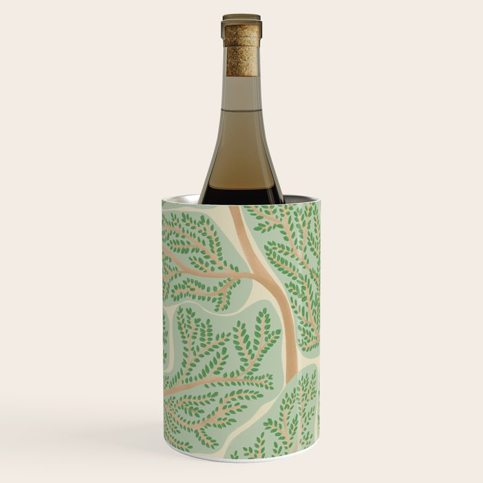 Puzzle trees winding pattern Wine Chiller Gallery Image 1
