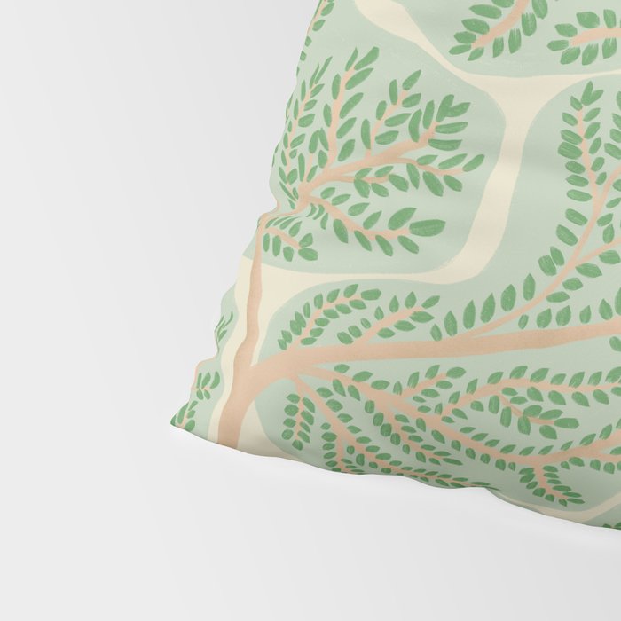 Puzzle trees winding pattern Pillow Sham Gallery Image 4