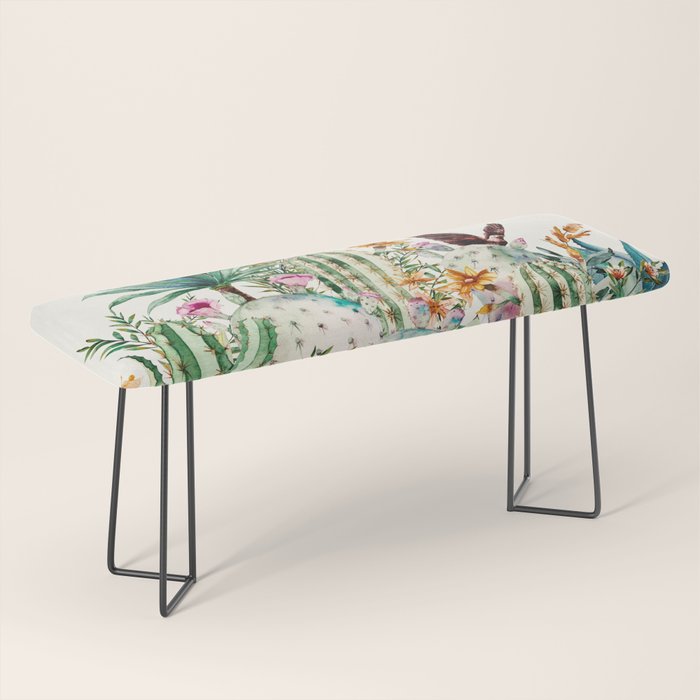 Blooming in the cactus Bench Gallery Image 1