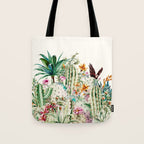 Blooming in the cactus Tote Bag Gallery Image 1