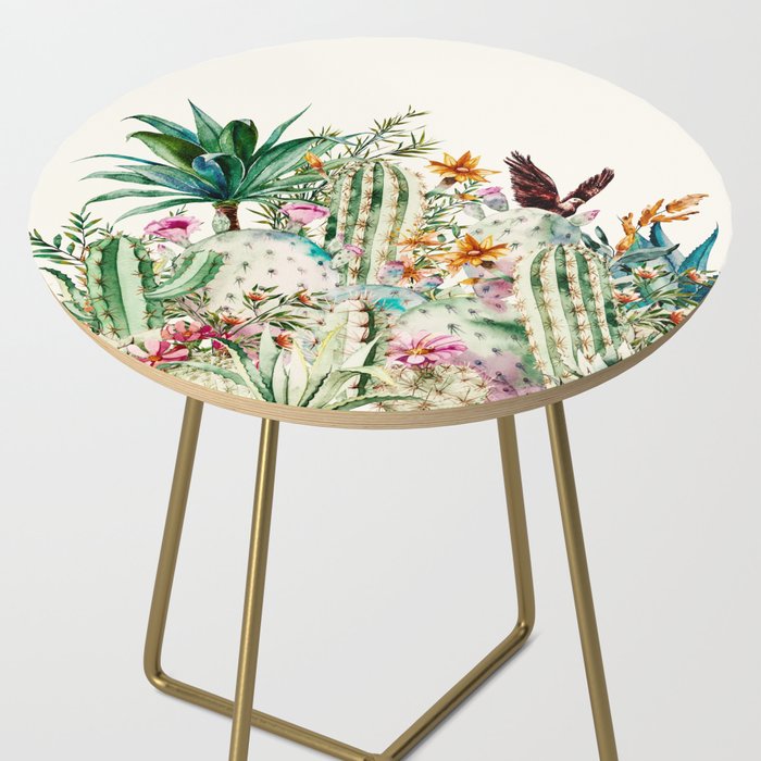Blooming in the cactus Side Table Gallery Image 2