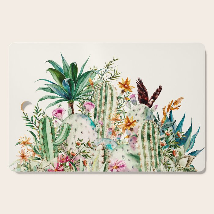 Blooming in the cactus Cutting Board Gallery Image 1