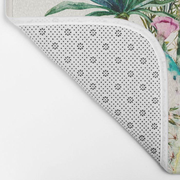 Blooming in the cactus Bath Mat Gallery Image 2