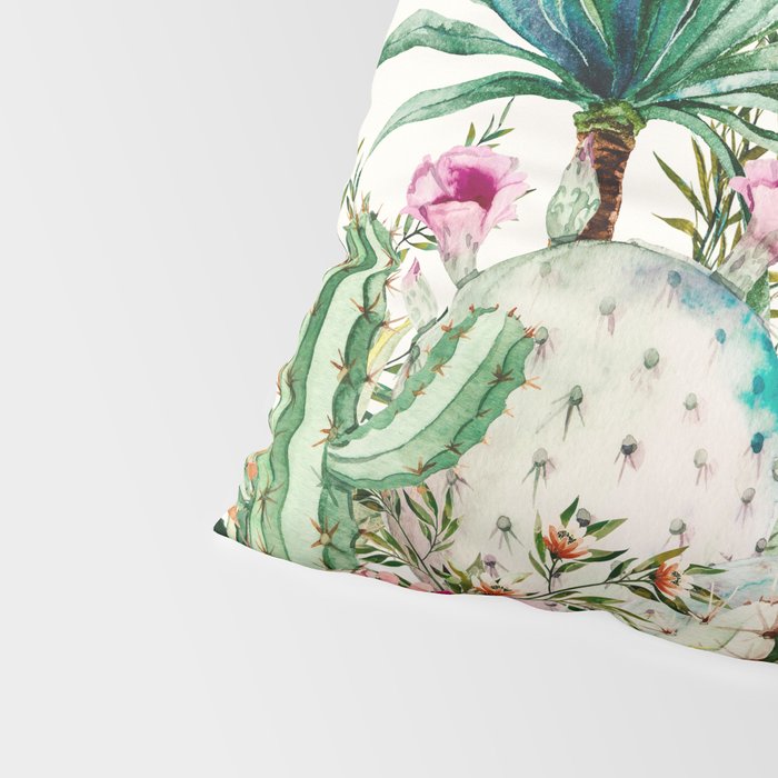 Blooming in the cactus Pillow Sham Gallery Image 4