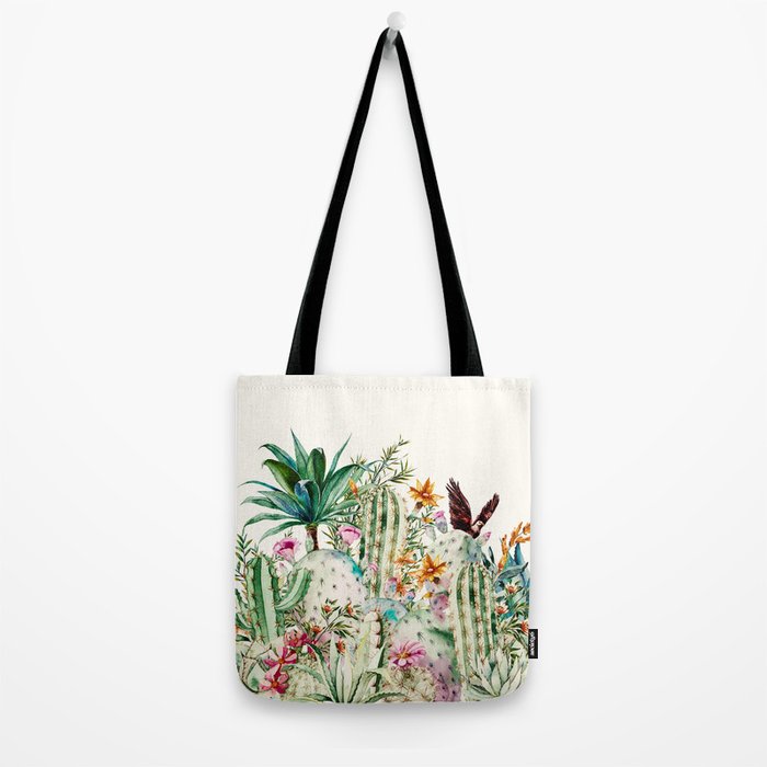 Blooming in the cactus Tote Bag Gallery Image 2
