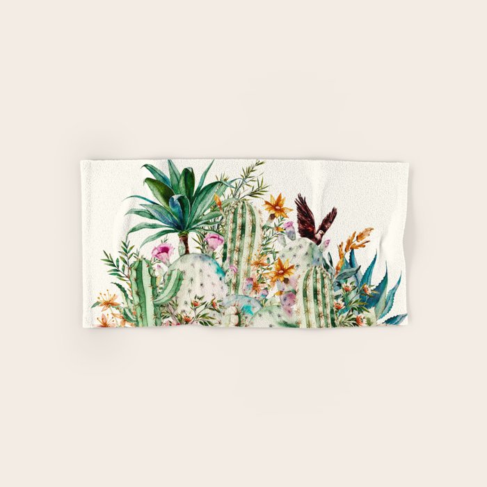 Blooming in the cactus Bath Towel Gallery Image 1