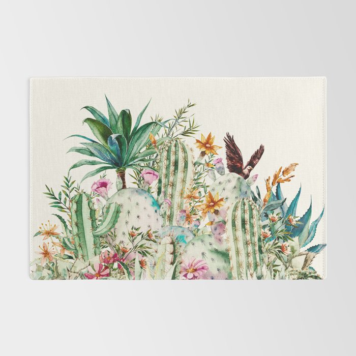 Blooming in the cactus Rug Gallery Image 2