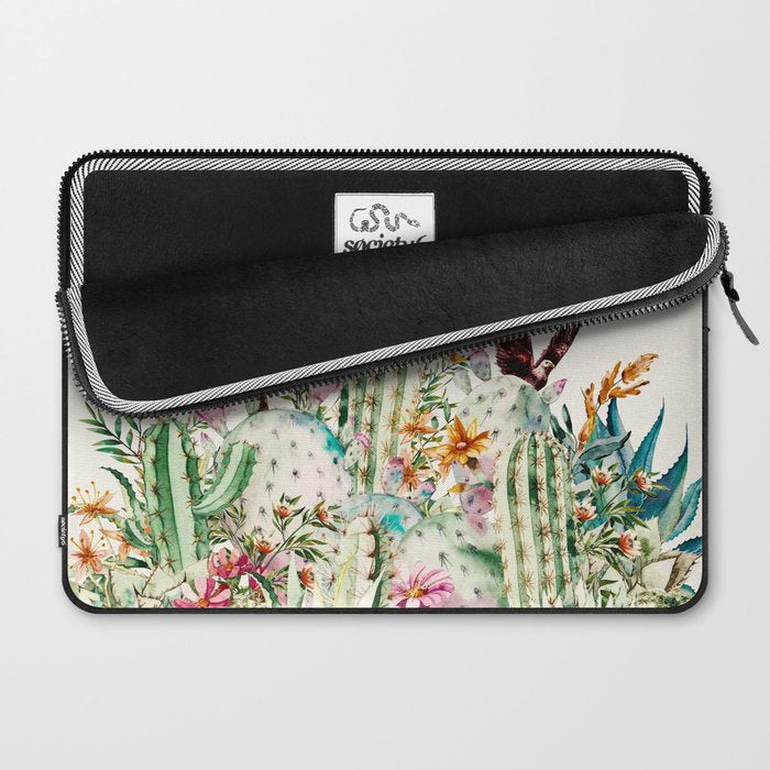 Blooming in the cactus Laptop Sleeve Gallery Image 2