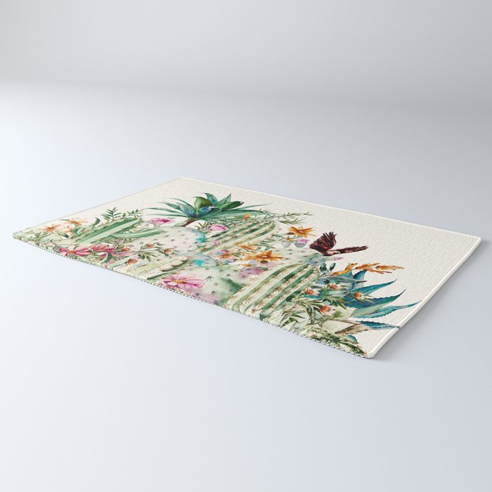 Blooming in the cactus Rug Gallery Image 3