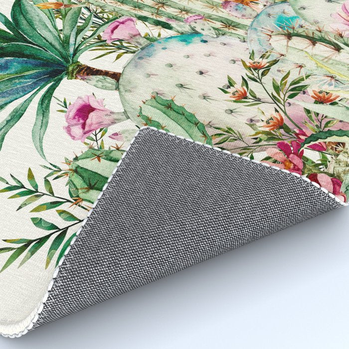 Blooming in the cactus Rug Gallery Image 4
