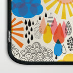 Weather Sun Clouds Rain Pattern #childrendecor #kidspattern Laptop Sleeve Gallery Image 3