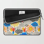 Weather Sun Clouds Rain Pattern #childrendecor #kidspattern Laptop Sleeve Gallery Image 2